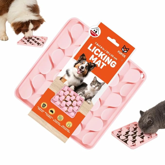 FOFOS Pet Licking Mat Pink