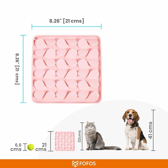 FOFOS Pet Licking Mat Pink