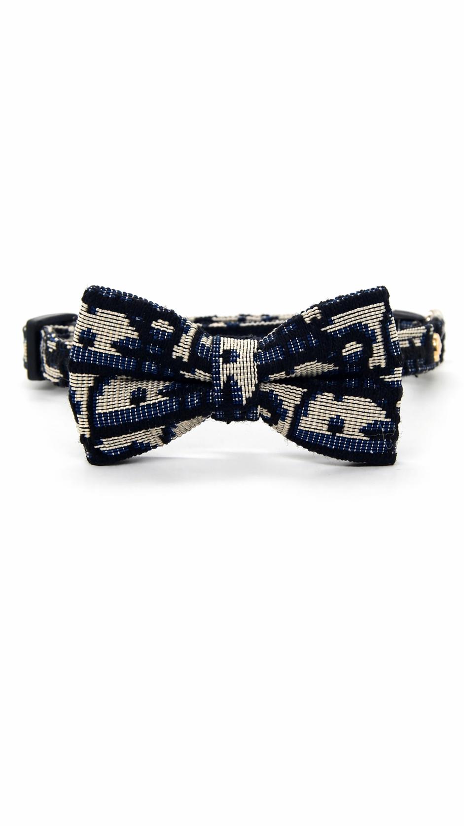 Haus of Pet Monogram Print Bow Collar & Leash Set – Luxe Designer-Inspired Dog Set