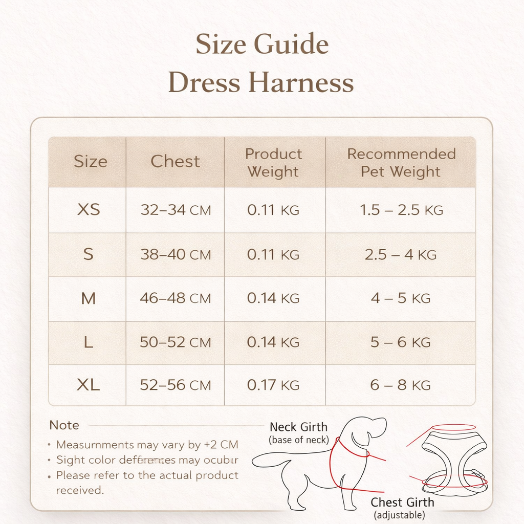 Summer Daisy Dress Harness & Leash Set