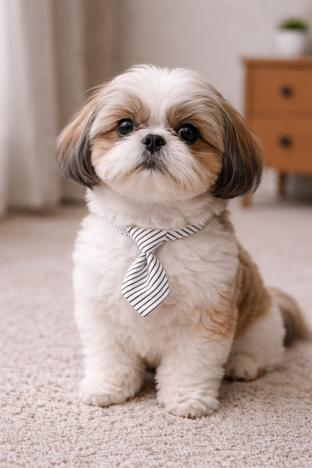 Royal Stripe Tie Collar