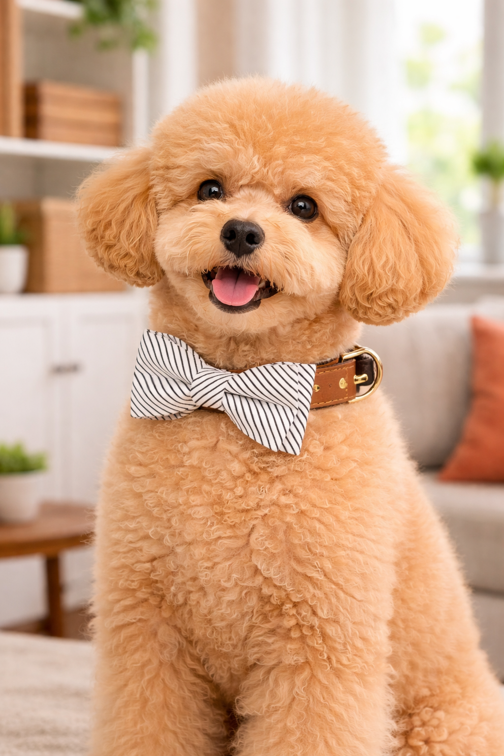 Royal Stripe Bow Collar
