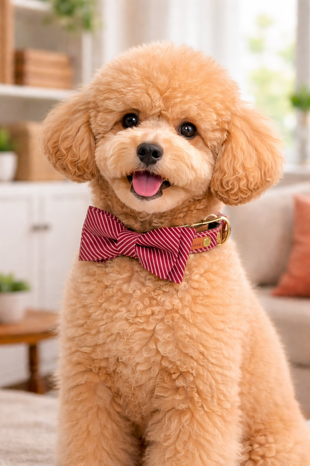 Royal Stripe Bow Collar