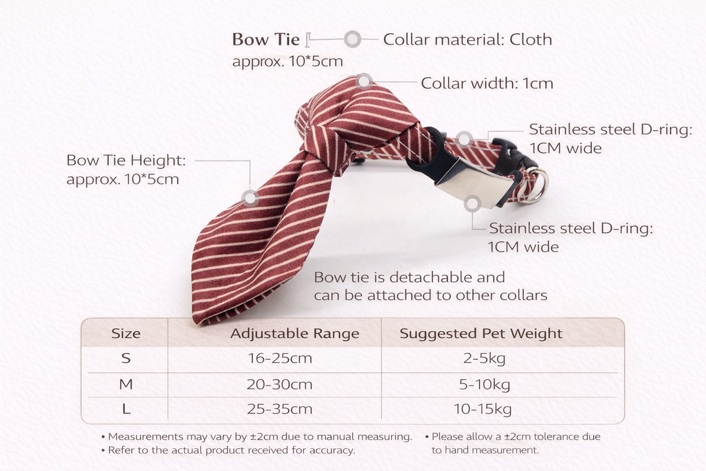 Royal Stripe Tie Collar