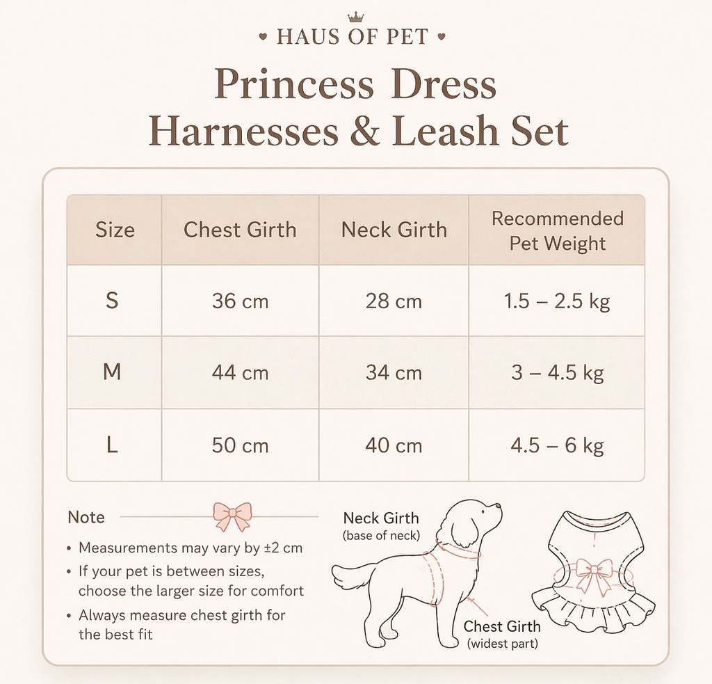 Princess Dress Harness & Leash Set