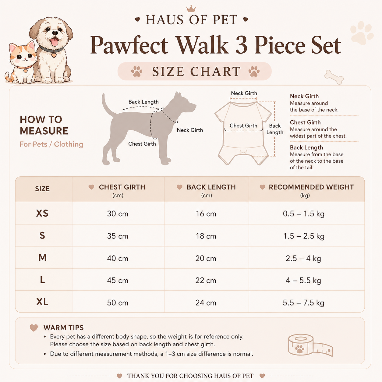 Haus of Pet - Pawfect Walk 3-Piece Set