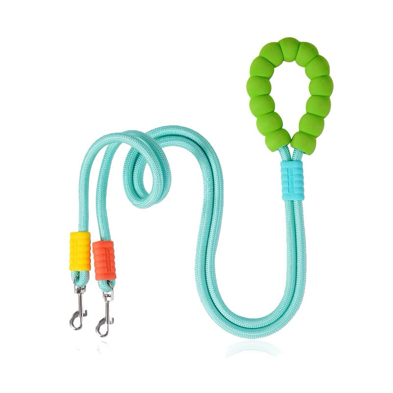 Haus of Pet DualFlex Double Dog Leash – 2-in-1 Adjustable Leash for One or Two Dogs