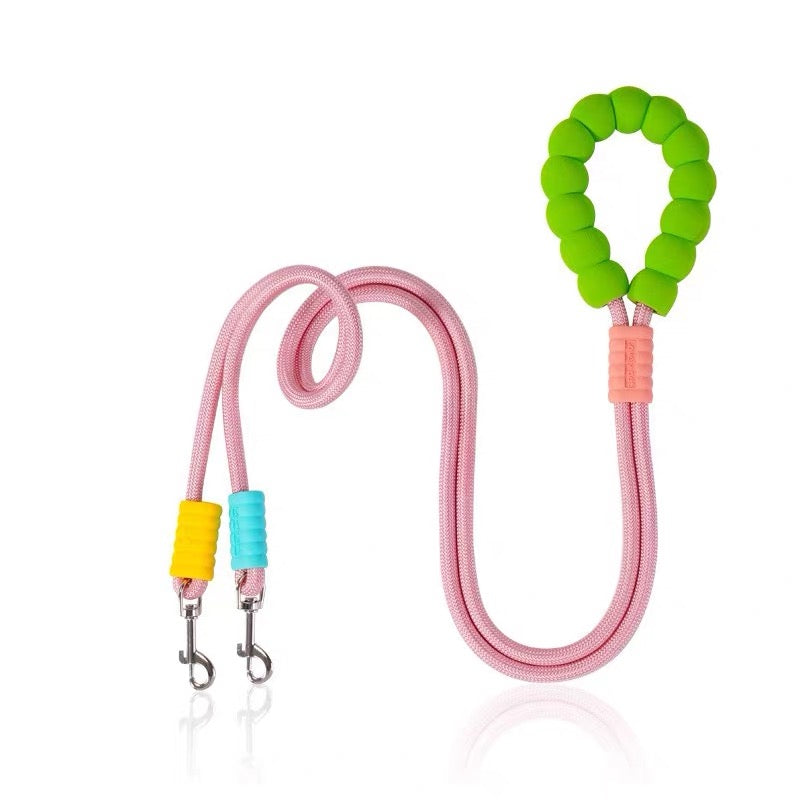 Haus of Pet DualFlex Double Dog Leash – 2-in-1 Adjustable Leash for One or Two Dogs