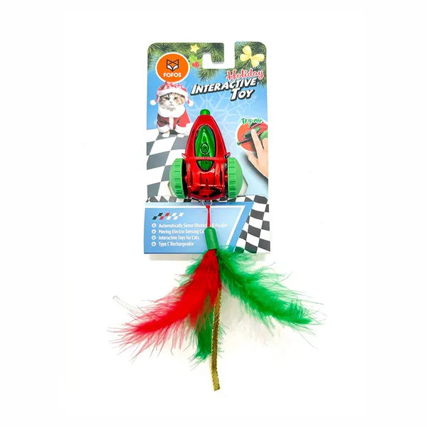 FOFOS Holiday Car Interactive Cat Toy