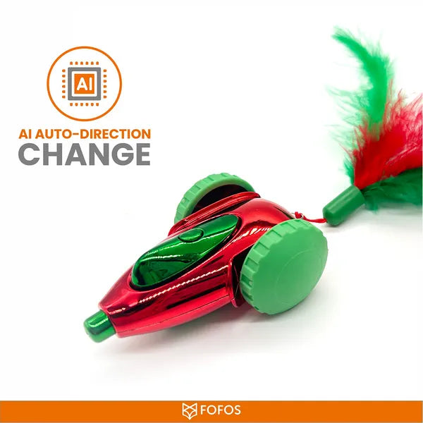 FOFOS Holiday Car Interactive Cat Toy