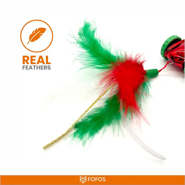 FOFOS Holiday Car Interactive Cat Toy